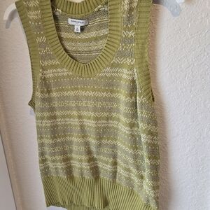 Banana Republic Green Patterned Tank Top